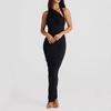New Women's Sexy Black Dress Dress Neck Halter Slim Sleeveless Party Sexy Dress