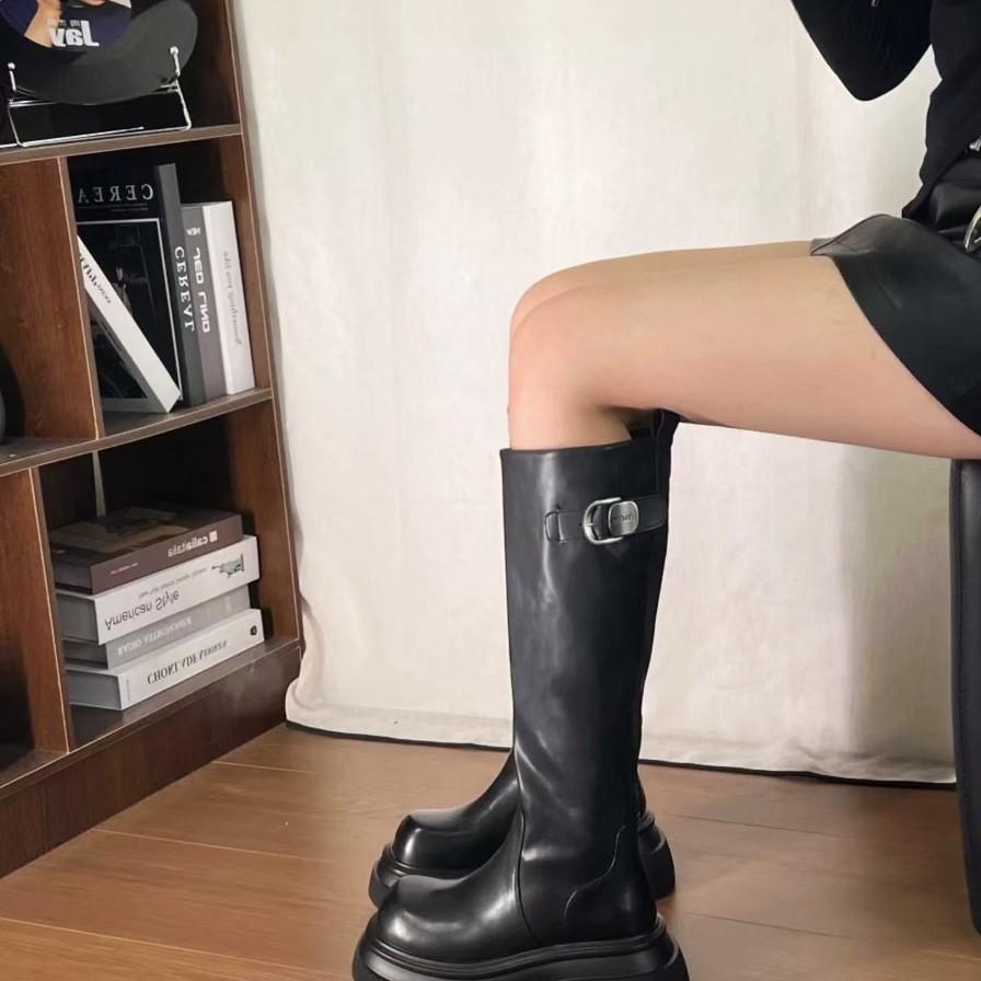 Knight Stockings Boots 2025 Autumn and Winter New Popular Boots Thick-soled Fried Street Babes Height and Thinness Fashion Boots
