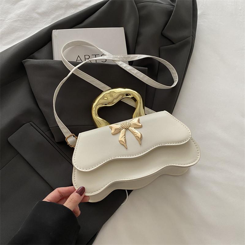 Trendy Bowknot Handbag Chic Small Square Crossbody Bag In Stylish Colors