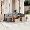VidaXL Garden Lounge Set with Cushions 8 Pcs, Patio Sofas, Patio Furniture Set, Outdoor Furniture, Beige 3275607