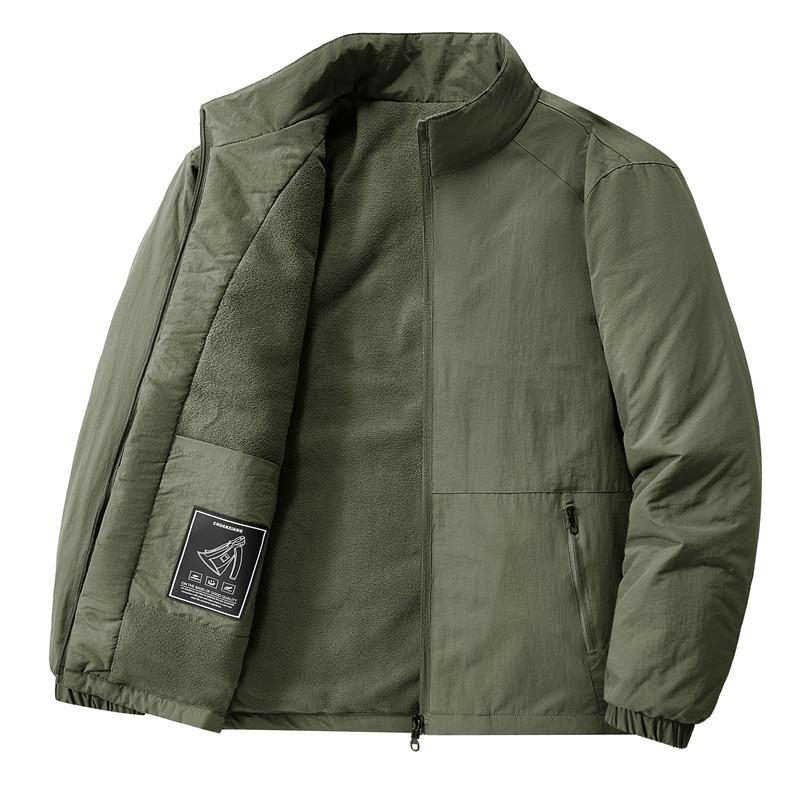 

Зимние мужские повседневные термофлисовые куртки-карго для улицы, теплые парки, мужские толстые осенние пальто XS