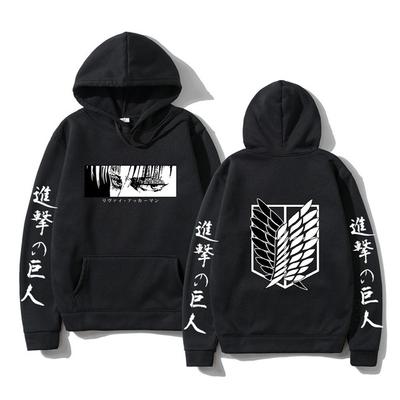Felpe con cappuccio da donna a maniche lunghe con cappuccio Anime giapponese Attack on Titan Felpe con cappuccio Harajuku Felpe con cappuccio Streetwear Felpe con cappuccio Abbigliamento