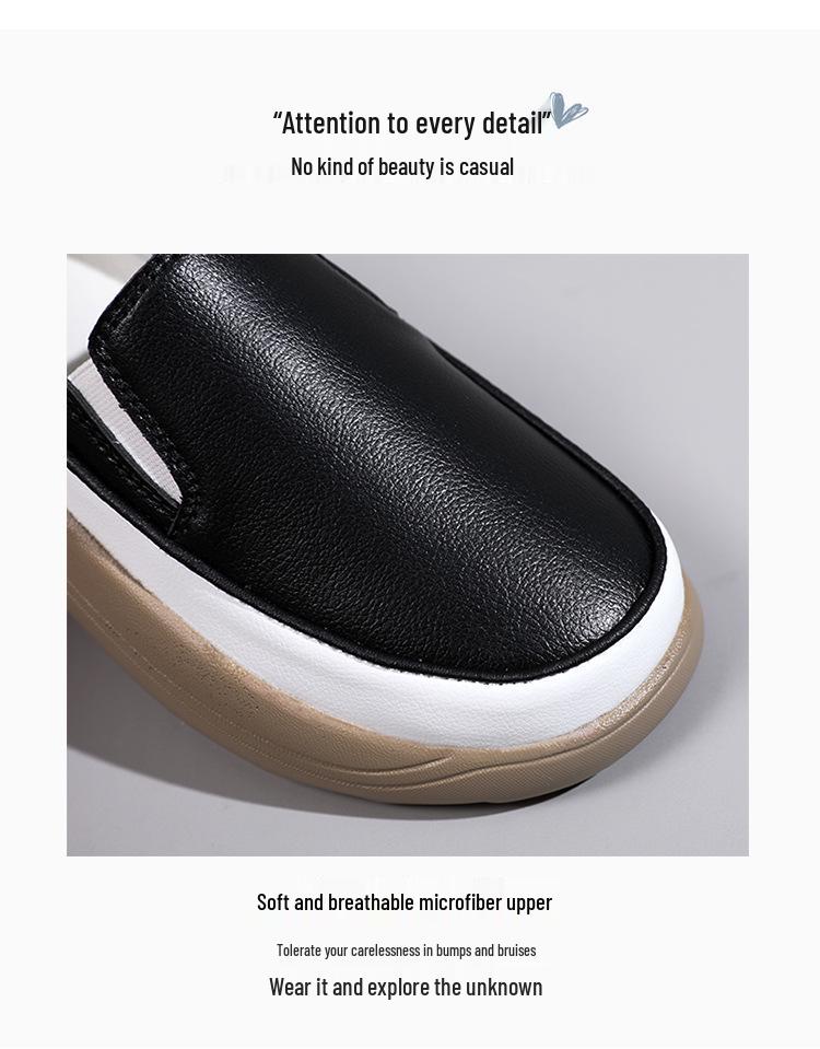 2022 Autumn Women's Ultra-Fiber Thick Sole White Casual Loafers with Color Blocking for Pregnancy