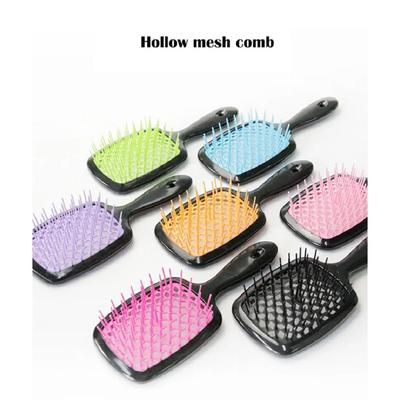 Nowy kwadratowy grzebień do włosów Hollow Hair Massager, prosta szczotka do włosów Rib, szczotka Demelant, grzebień do rozczesywania, puszyste narzędzie do stylizacji włosów