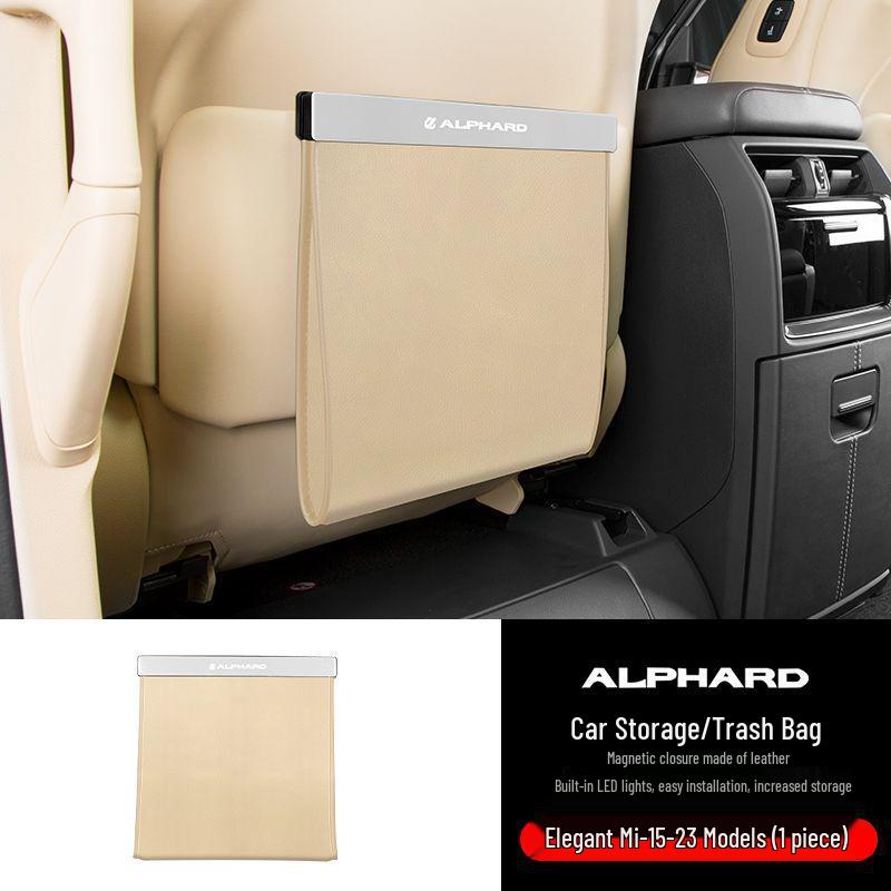 Alphard Series Car Trash Holder: Magnetic Storage for 30/40 Series Modified Models Alphard Vellfire Car Trash Bag Magnetic