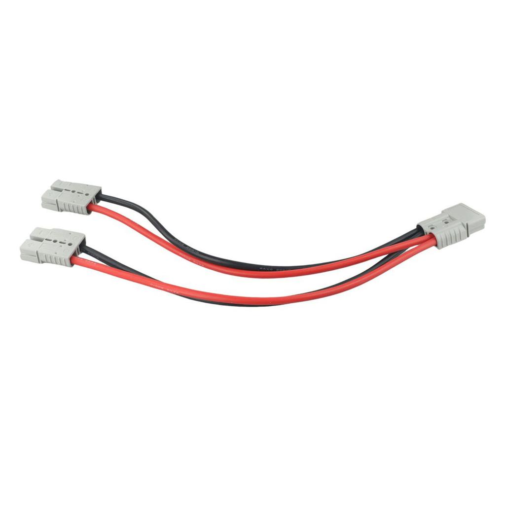 120A Polarity Protected Dual Y Adapter with 6AWG Cable for Safe High-Current Connections In RVs Boats and Buses