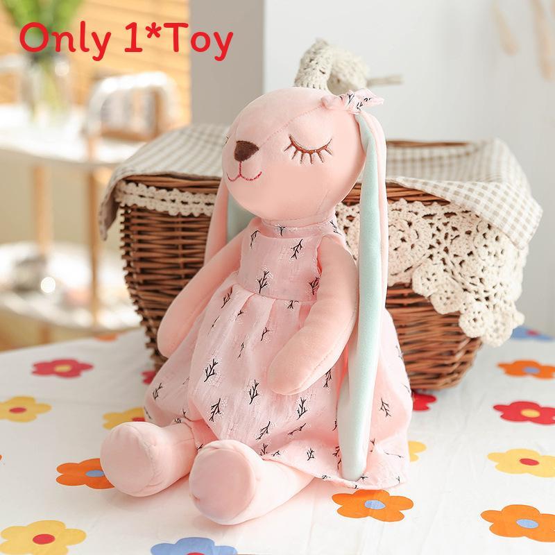 Plush Bunny Doll For Kids With Pp Cotton Filling And Soft Rabbit Fur For Comfort And Play