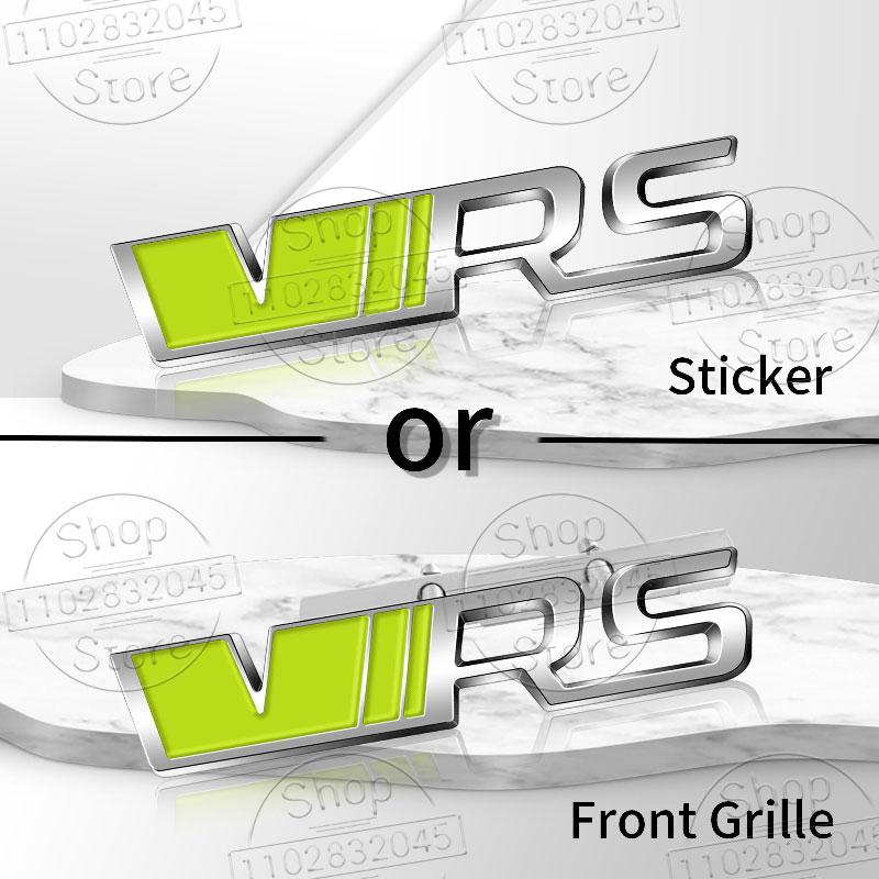 1Pc Metal Car Stickers VRS Logo For Octavia 2 3 Kamiq Kodiaq Karoq RS Superb Fabia Rapid Favorit VRS Emblem Badge Accessories