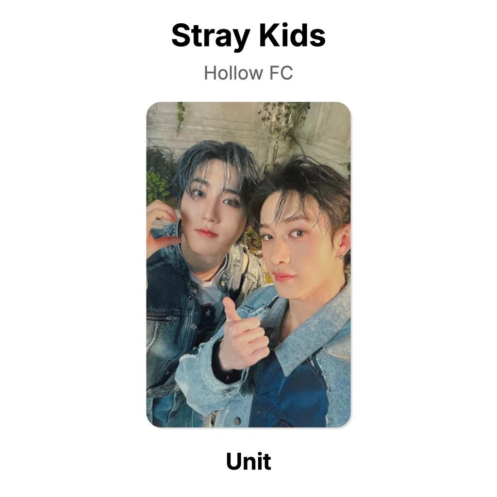 Stray Kids Hollow FC Official Photocard