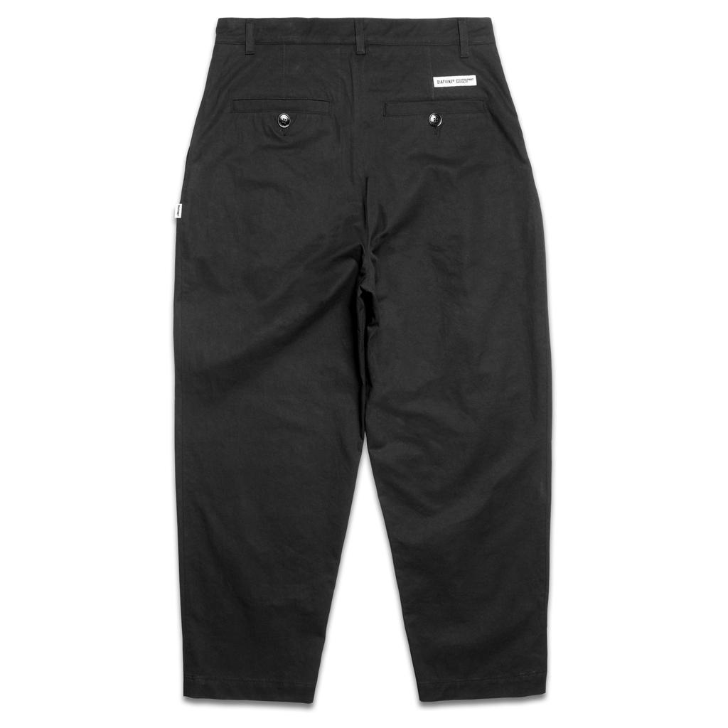 DIAFVINE Dv22Spt.662 One Tuck Wide Fit Trousers -Black-