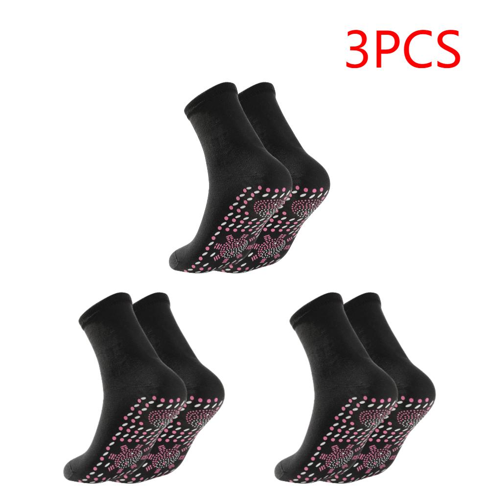 1-5Pair Self-Heating Shaping Socks Pain Relief Foot Therapy Thermal Socks Warming Tourmaline Cold-Resistant Christmas Winter