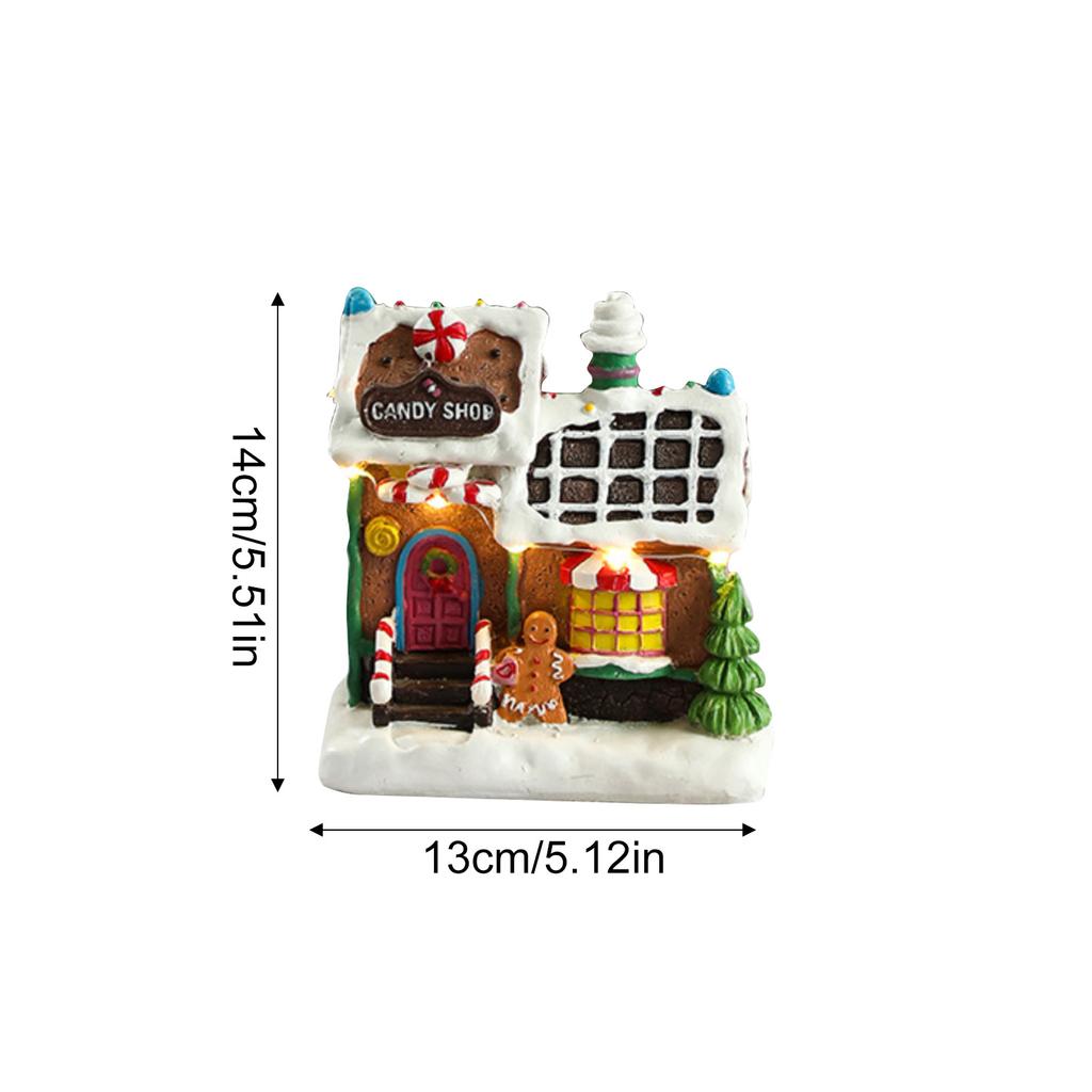 Gingerbread Man House Christmas Decor Exquisite Miniature Landscape Xmas Ornaments Gingerbread Man Decoration Christmas Gift