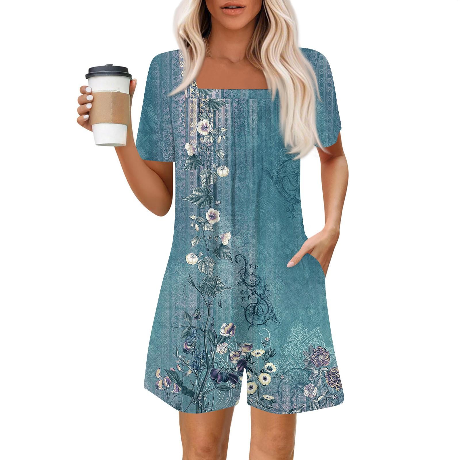 

Женский повседневный комбинезон с коротким рукавом, модный топ, шорты, комбинезон с карманами XL светло-синий
