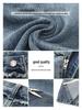 Damen Vintage High Waist A-Linien Denim Midi-Rock mit Fransen-Saum und Trendy Schlitz