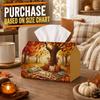 1pc Cozy Cottagecore Tissue Box | Multi-Functional Fall Napkin Dispenser, Two Sizes Available Suitable for Home, Thanksgiving Parties, Squirrel Blanke
