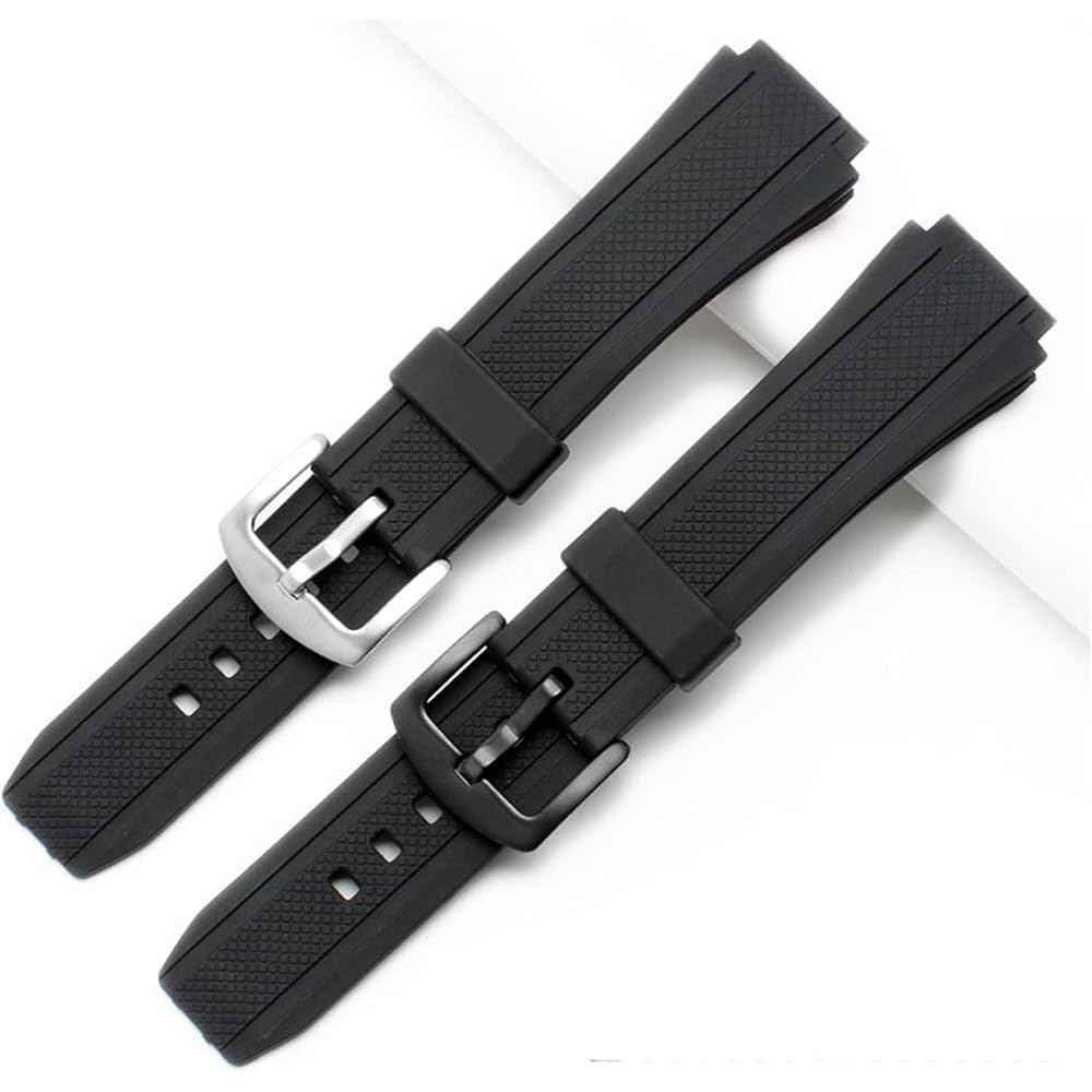 EF552 Black Silicone Rubber Sport Watch Strap Casio Edifice EF-552 Watch Band EF-552D Male Bracel...