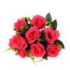 12 Heads Real Happy Silk Flower Mini Photography Photo Gift Valentine's Day Natural Flower Plastic Fake Rose Flowers Bouquet