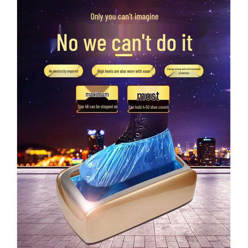 Smart Step-On Automatic Disposable Shoe Cover Machine for Home Entrance