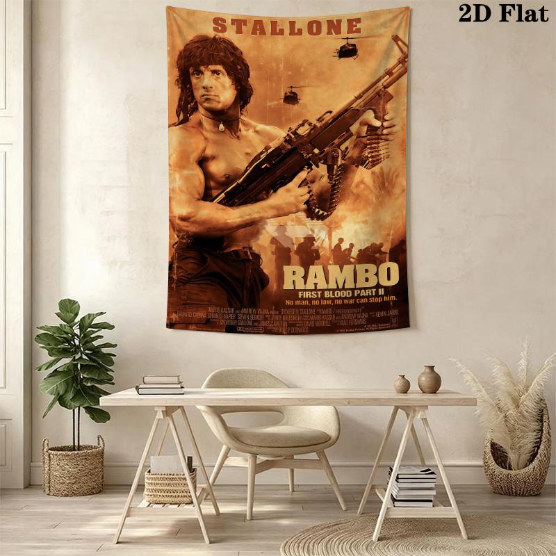 Rambo First Blood Part Ii Threepiece Set 1 Duvet Cover 2 Pillowcase Without Core Duvet Cover And Pillowcase Bedding Set Soft And Comfortable
