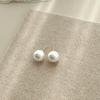 French Pearl Beads Zircon Pearl Stud Earrings - Elegant and Versatile High-End Accessories