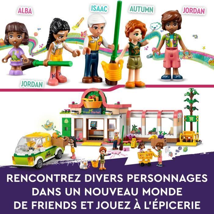 LEGO® Friends 41729 L’Épicerie Biologique, Jouet Supermarché, avec Camion &amp; Mini-Poupées