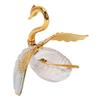Sugar Container with Spoon Decorative Swan Shaped Plastic Glass Seasoning Jar for Sugar Salt Coffee Tea