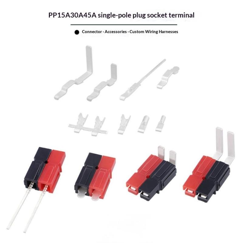 Connecteurs de Poteau d'Alimentation 15A 30A 45A Rouge Noir Assemblage Facile pour Batterie de Bateau Projets d'Entretien DIY Automobile