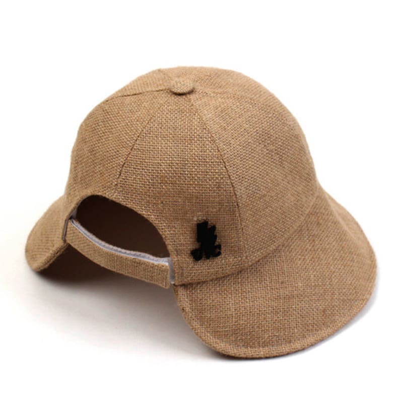Universal chemistry Linen Backopen Beige Bucket Hat Linen