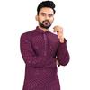 LookMark Present Men's Pure Rayon Chikankari Sequins Kurta||Men's Chikankari Purple Coloured Kurta|| AZ-LM-OG-Kurta 11 P