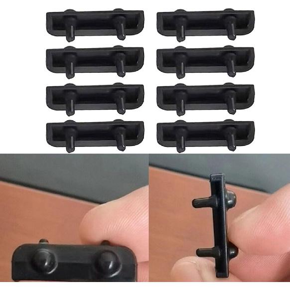 4/10/20 Stück Heißluftfritteuse Gummi-Spitzen Ersatzkappe Abdeckung Für Heißluftfritteuse Grillplatte Gummi-Puffer Küchenwerkzeug Heißluftfritteuse Tablett Gummi