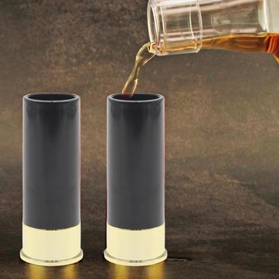 4PCS Bullet Shot Glasses 12 Gauge Hunter Theme 1.5oz Shot Cups Funny Gift For Men Father's Day Holiday Party Drinking Accessoriy