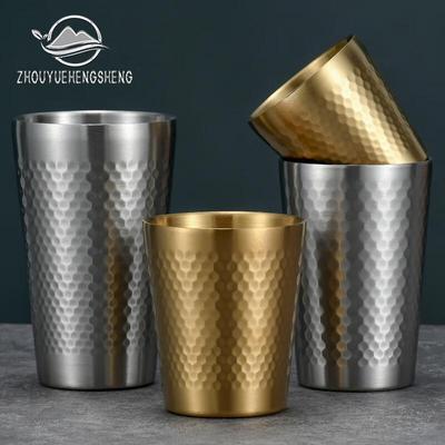 304 Stainless Steel Double-Wall Honeycomb Drink Cup