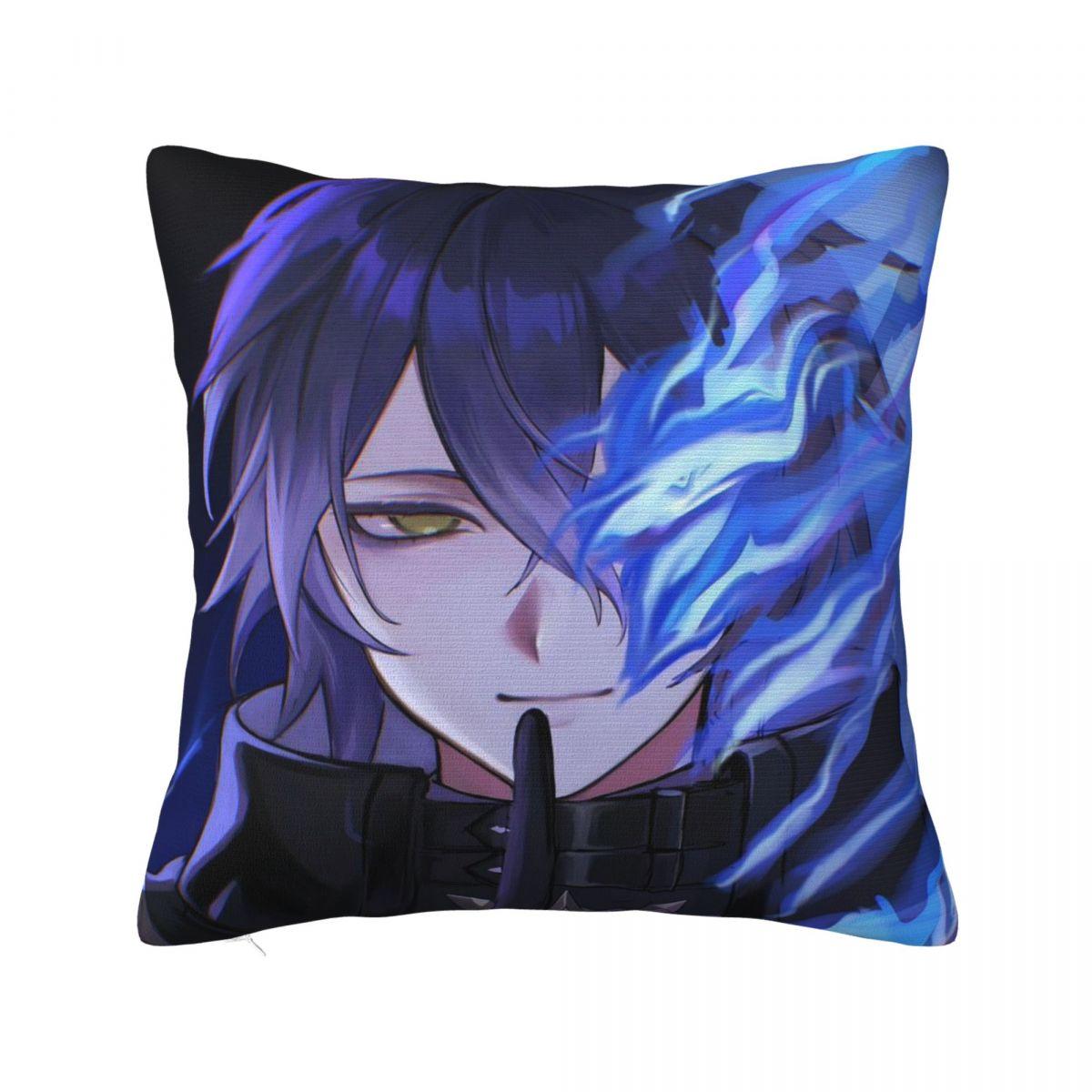 Игровая роль Флинс Геншин Квадратная наволочка Чехол для подушки Наволочка Декоративная наволочка для дома Дивана Гостиной 12x12Inch