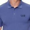 Emporio Armani EA7 Logo Polo Shirt Men Tops Blue 8NPF04-PJM5Z-1557