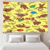 Custom Name Curious George Print Tapestry, Backdrop, Easy Setup, Ideal for Bedroom, Office & Living Room, with Aesthetic Wall Hanging Decor.