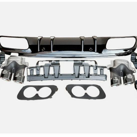 Compatible Mercedes-Benz C-Class 205 (2015-2020) C43 Rear Lip Tailpipe Exhaust Mod.