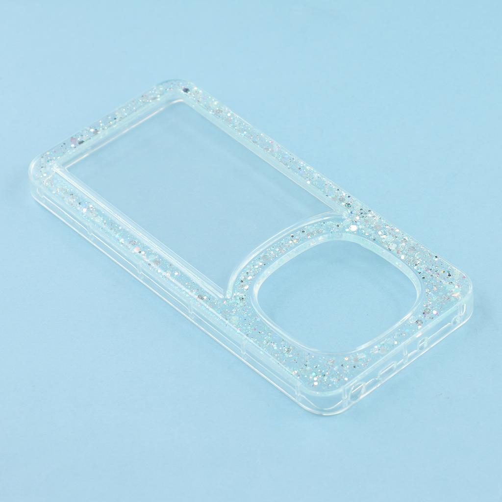 Etui dla Xiaomi Redmi Note 14 Pro 5G/Poco X7 5G Brokatowe Epoksydowe Miękkie TPU Przezroczyste Tylne Etui