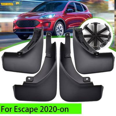 4 adet Ralli Çamurluklar Ford Escape mk4 Kuga mk3 Çamur Flaps Splash Muhafızları Çamurluklar Çamur Flap Ön Arka Çamurluk