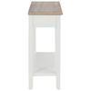 Console Table White 110 X 35 X 80 Cm Wood