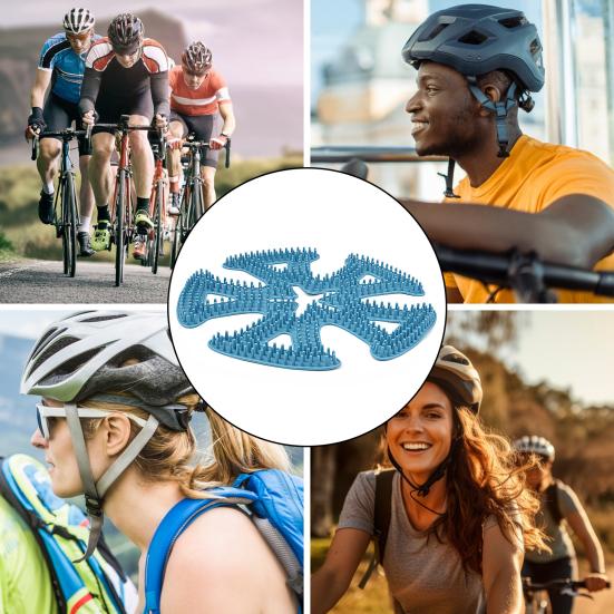Cycling Helmet Pad Anti-slip Silicone Tooth Breathable Universal Outdoor Motorcycle Bike Padding Insert Cushion Liner Mat Helmet Accessories