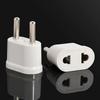 2X White Travel Charger Wall AC Power Plug Adapter Converter US USA to EU Europe