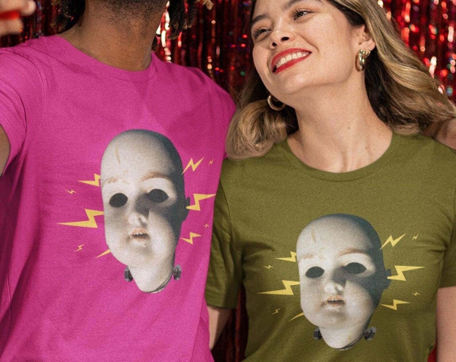 Frankenstein Baby Doll Head Creepy Goth Whimsigoth Horror Frankenbaby Unisex Jersey Short Sleeve Tee M