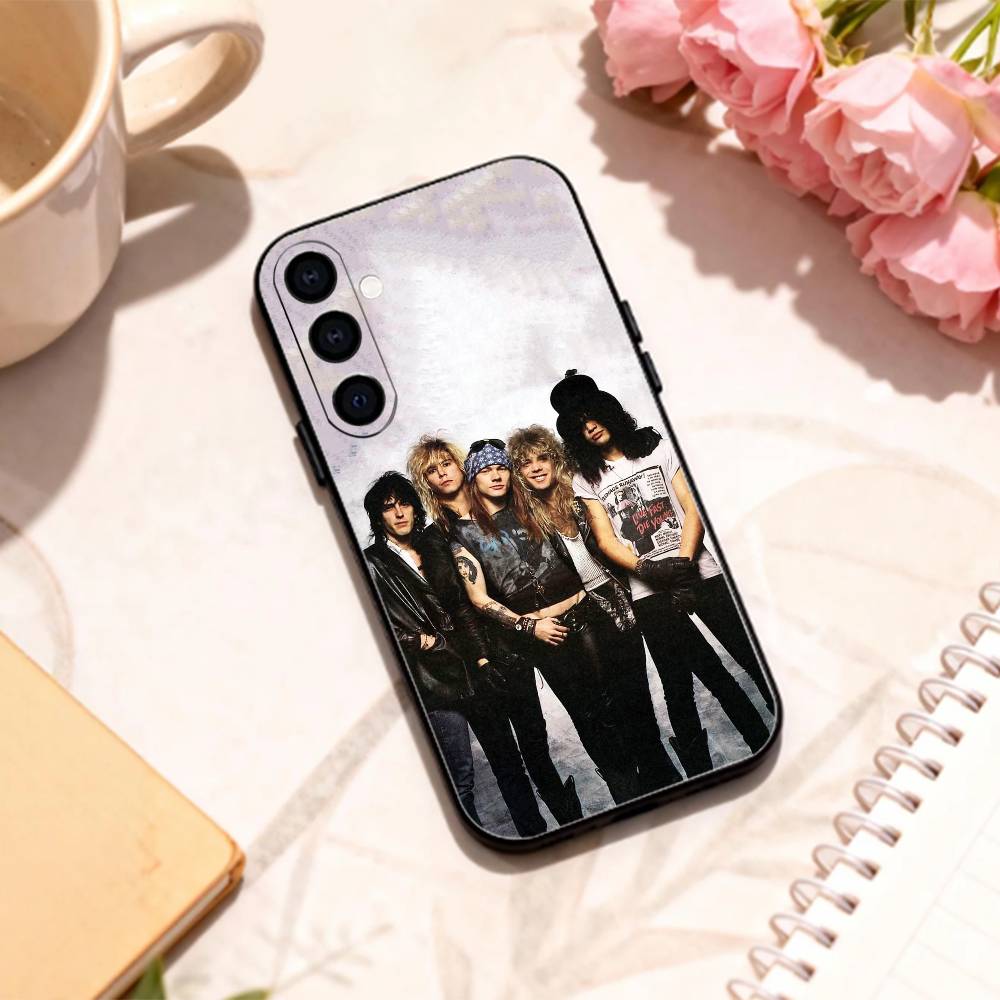 BAND G-Guns N' Roses Phone Case For Samsung Galaxy A73,A72,A71,A70,A53,A52,A51,Others Soft Black Shell