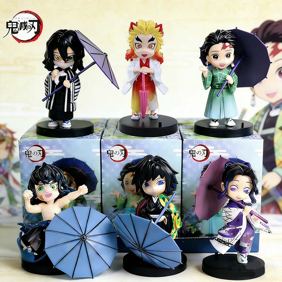 Model Creative Model New Hot Sale Demon Slayer Tanjiro Nezuko anime cartoon figure personalized statue ornament box Gift