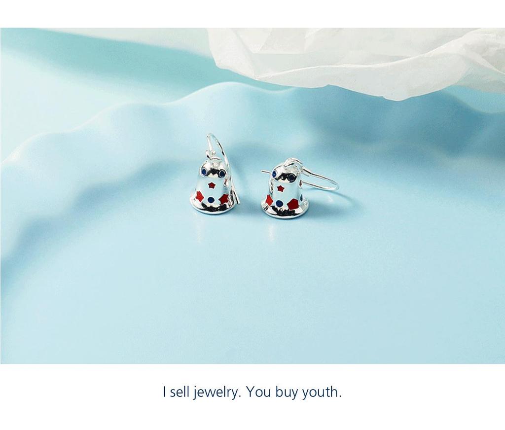 Christmas Bell Stud Earrings: Chic Autumn/Winter Design, Perfect Bestie Gift, Trendy Women's Fashion.