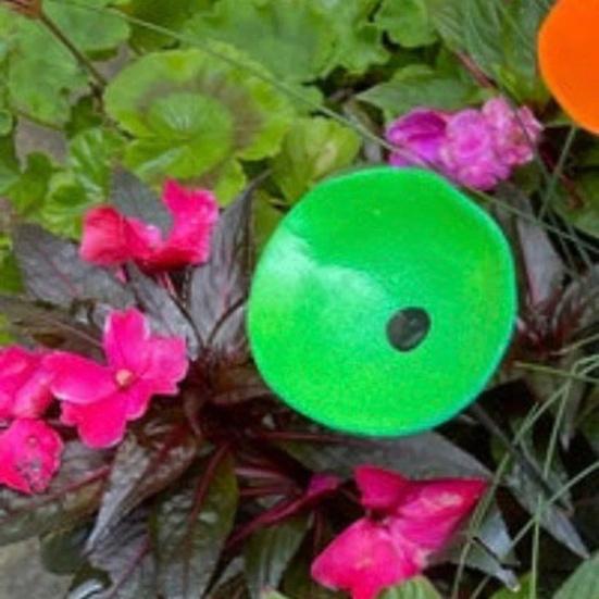 3 Pcs Bee Drinking Cup Butterfly Water Feeder with Glass Beads Bee Water Station with Stake for Garden Pollinators Yard Decor