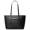 Jet Set Travel Logo Embossed Leather Tote Bag Women Tote Bags Black 30S6GTVT6B-BLACK