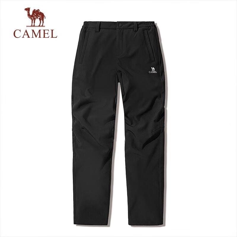 

CAMEL Women s Windproof Water-Resistant Softshell Straight-Leg Pants L