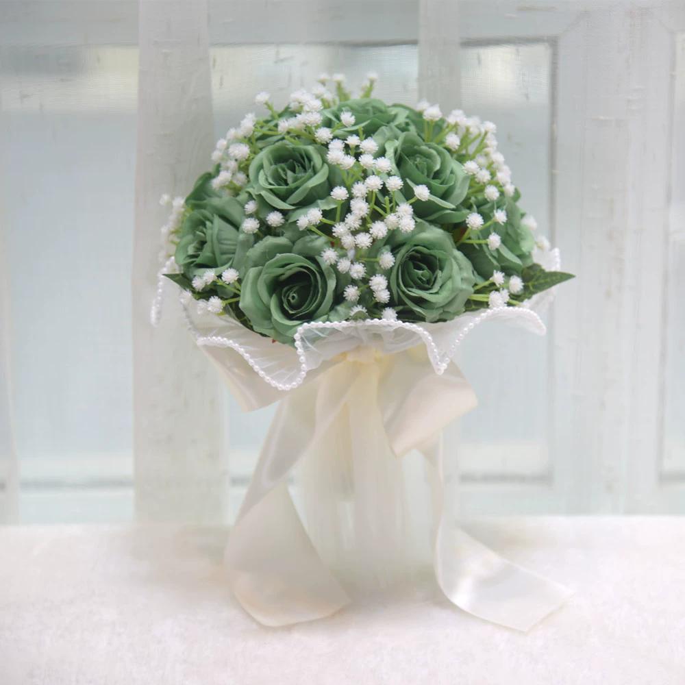 KS-572 Wedding Supplies Artificial Rose Bridal Bouquet