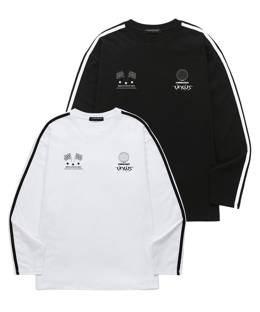 VANNWORKS Street Sleeve Tape Long Sleeve (Vls0096) White